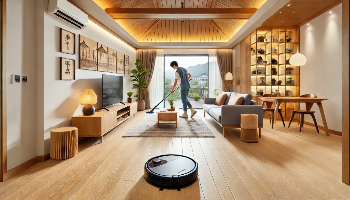 超耐磨地板真的可以用掃拖機器人嗎？居家清潔小秘訣大公開！