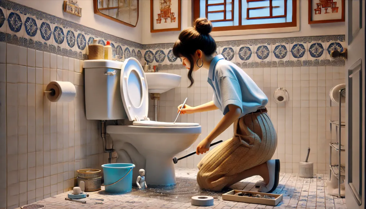 沒有馬桶吸盤怎麼通馬桶？居家急救，膠帶、塑膠袋通通派得上用場！