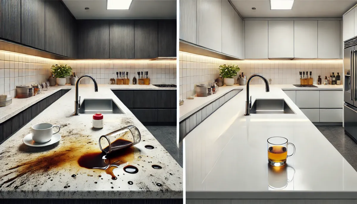 人造石檯面吃色大作戰！設計師教你輕鬆還原亮白，省錢大作戰！