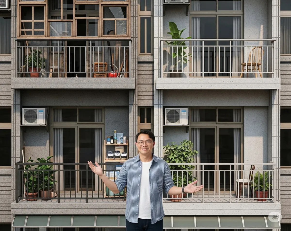 傳統公寓陽台外推母湯喔！Chris設計師帶你搞懂「合法使用」跟「安全」的真面目！