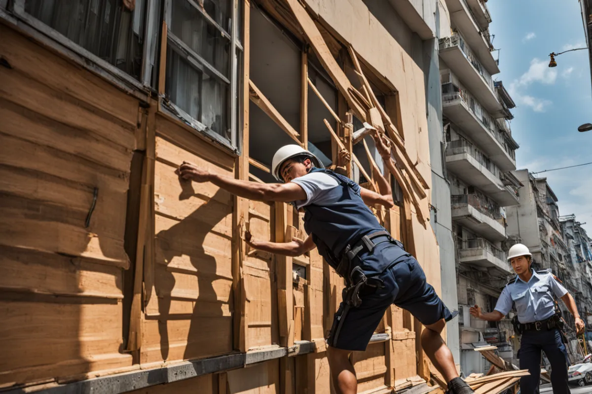 高雄裝潢工頭「路權申請」變路權霸佔？4樓丟木板，罰單狂噴2400元！